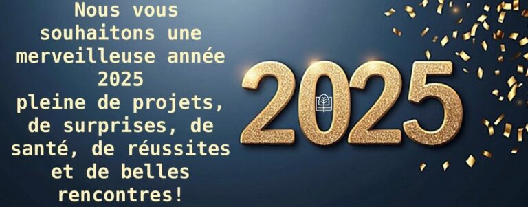 Bonne année 2025 Institut de la Vallée Bailly